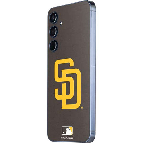 MLB San Diego Padres - Solid Distressed Galaxy A55 5G Skin